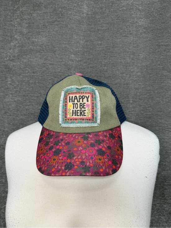 NATURAL LIFE Accessories - NATURAL LIFE Blue Mesh Trucker Cap with Olive Panel
